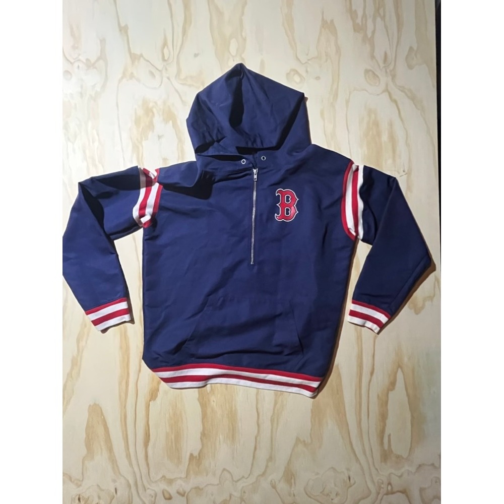 Victoria's Secret PINK Boston Red‎ Sox Logo 1/2 Zip Hoodie Women's Small
